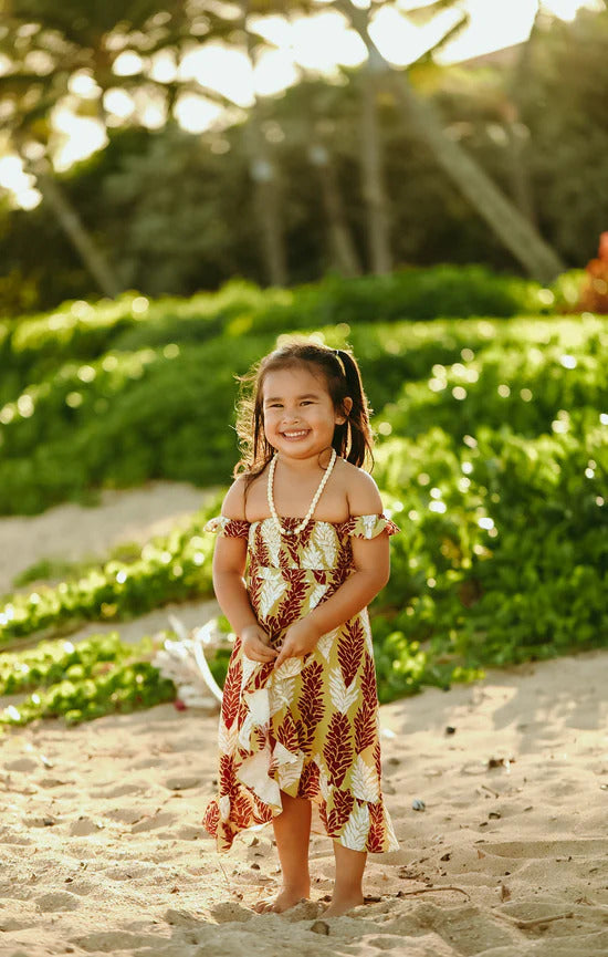 Pop-Up Mākeke - Lexbreezy Hawai'i - Muumuu Keiki Off-Shoulder Dress