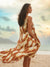 Pop-Up Mākeke - Lexbreezy Hawi'i - Kailua Hi-Lo Dress – Awapuhi in Gold & Red - Back View