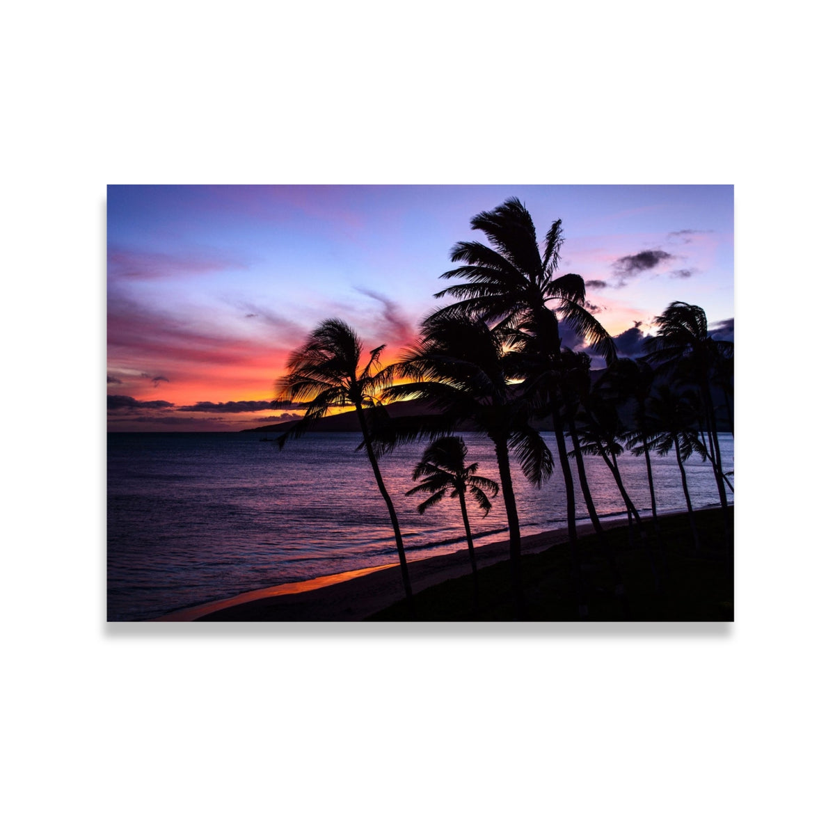 Pop-Up Mākeke - Maui Fine Art - Hawaiian Photo Print - &quot;Hawaiian Purple Sunset&quot; by Stan Jones