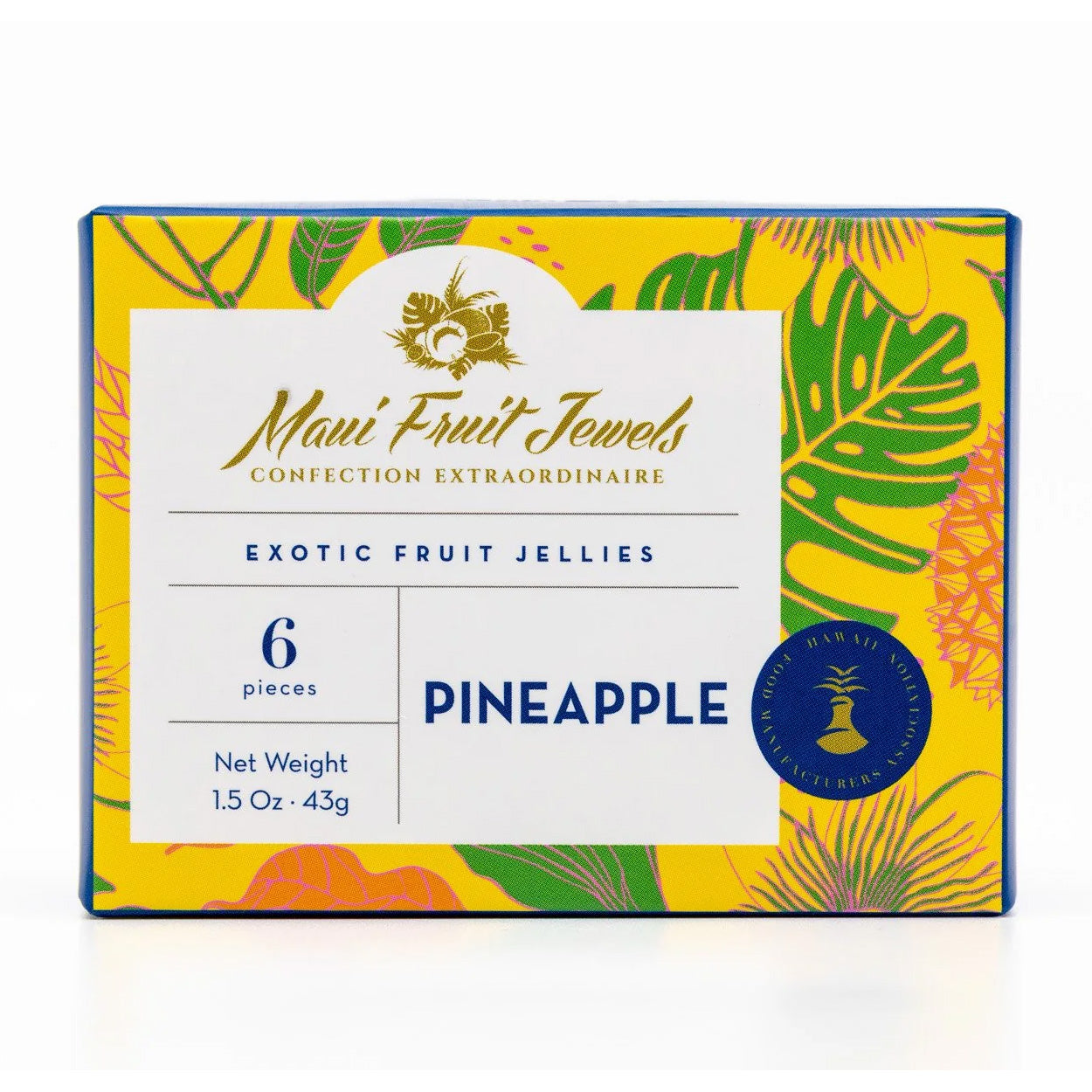 Pop-Up Mākeke - Maui Fruit Jewels - Exotic Fruit Jellies - Pineapple - Front View