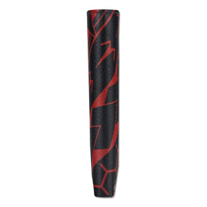 Pop-Up Mākeke - Na Koa -  Polynesian Tattoo Trifold Leather Wallet - Black & Red - Side View