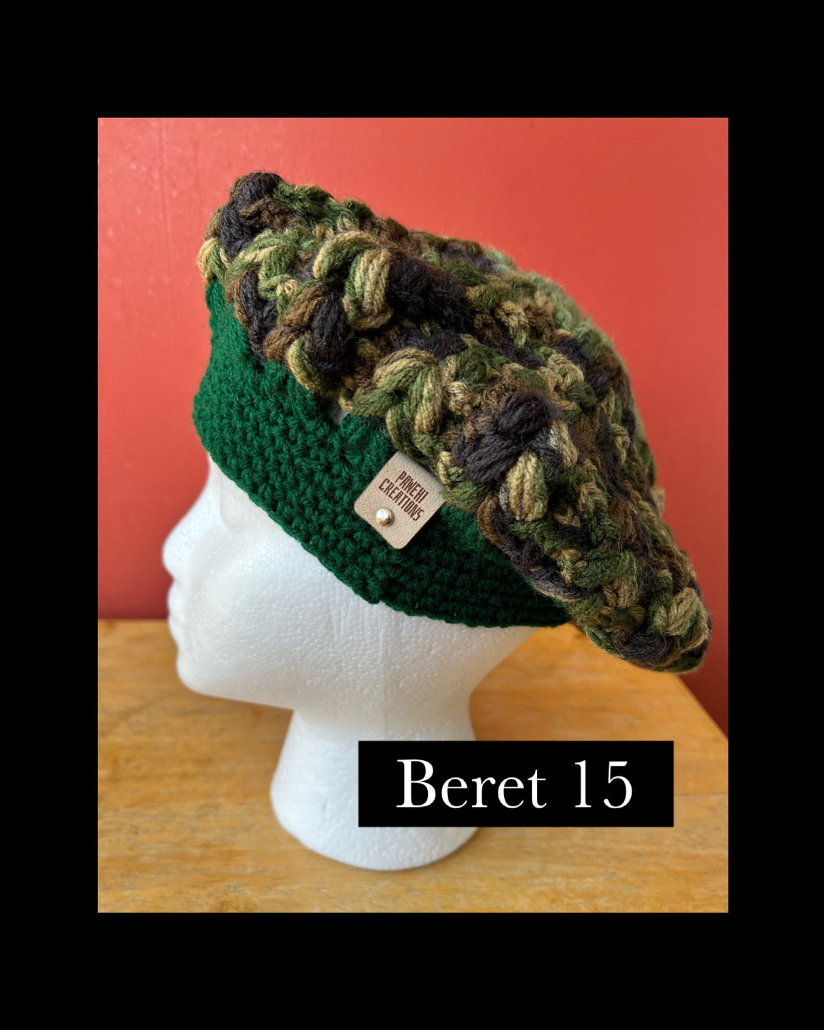 Pop-Up Mākeke - Pawehi Creations - Crochet Beret Hat - Style #15