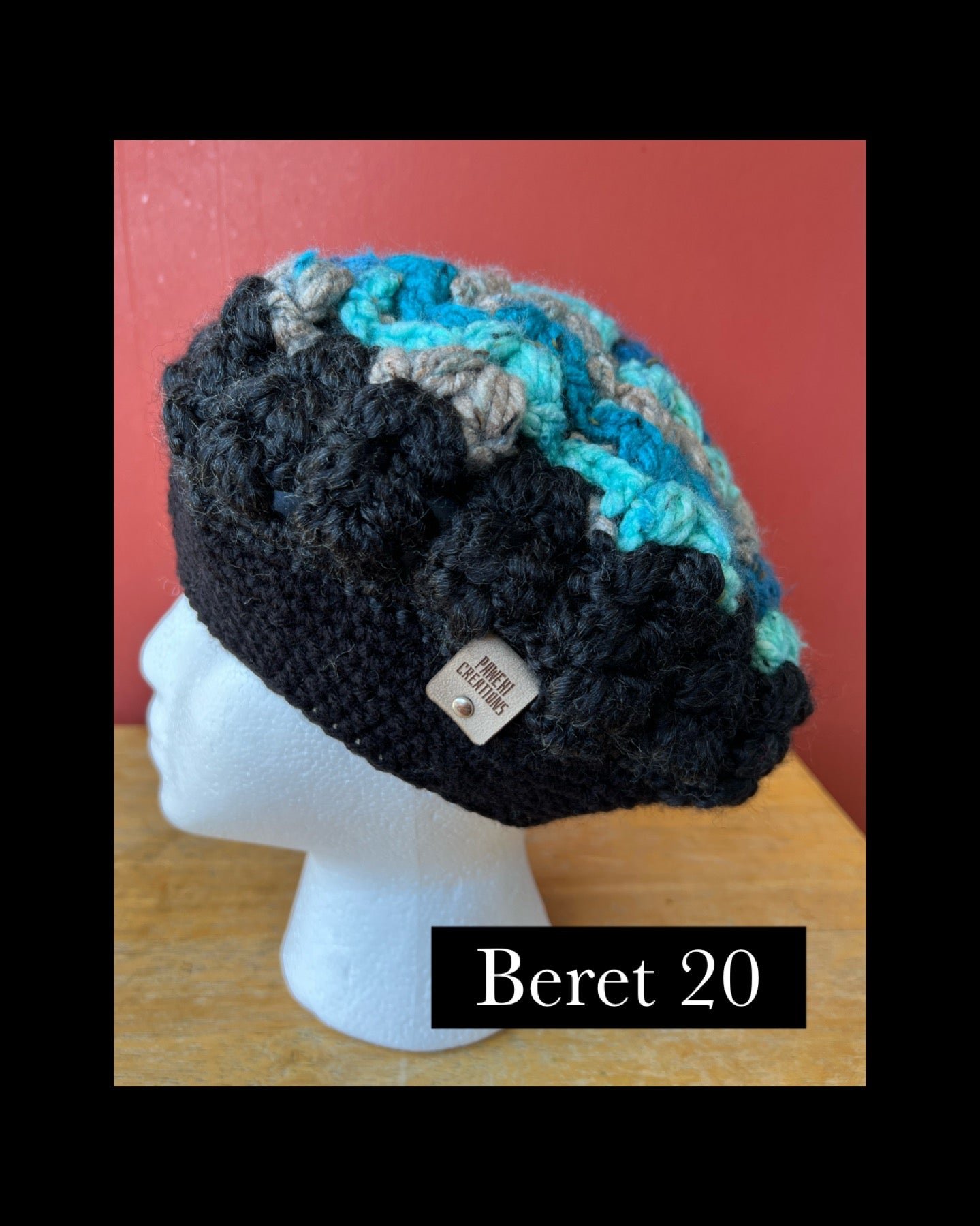 Pop-Up Mākeke - Pawehi Creations - Crochet Beret Hat - Style #20