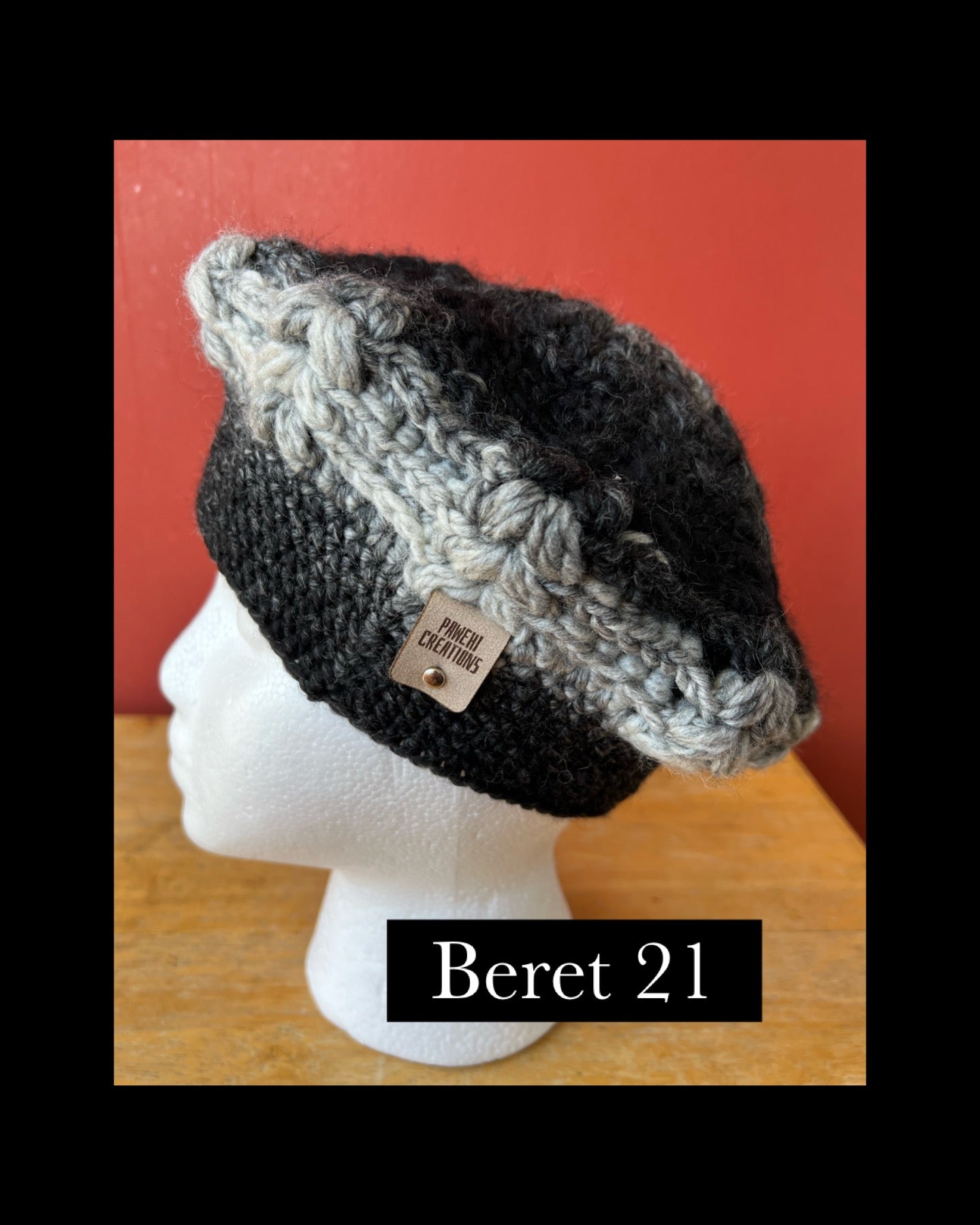 Pop-Up Mākeke - Pawehi Creations - Crochet Beret Hat - Style #21