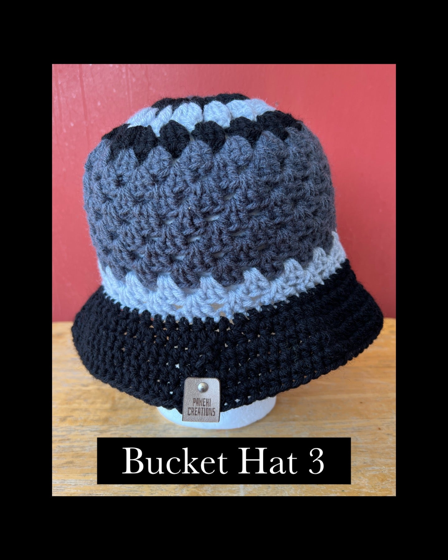Pop-Up Mākeke - Pawehi Creations - Crochet Bucket  Hat - Style #3