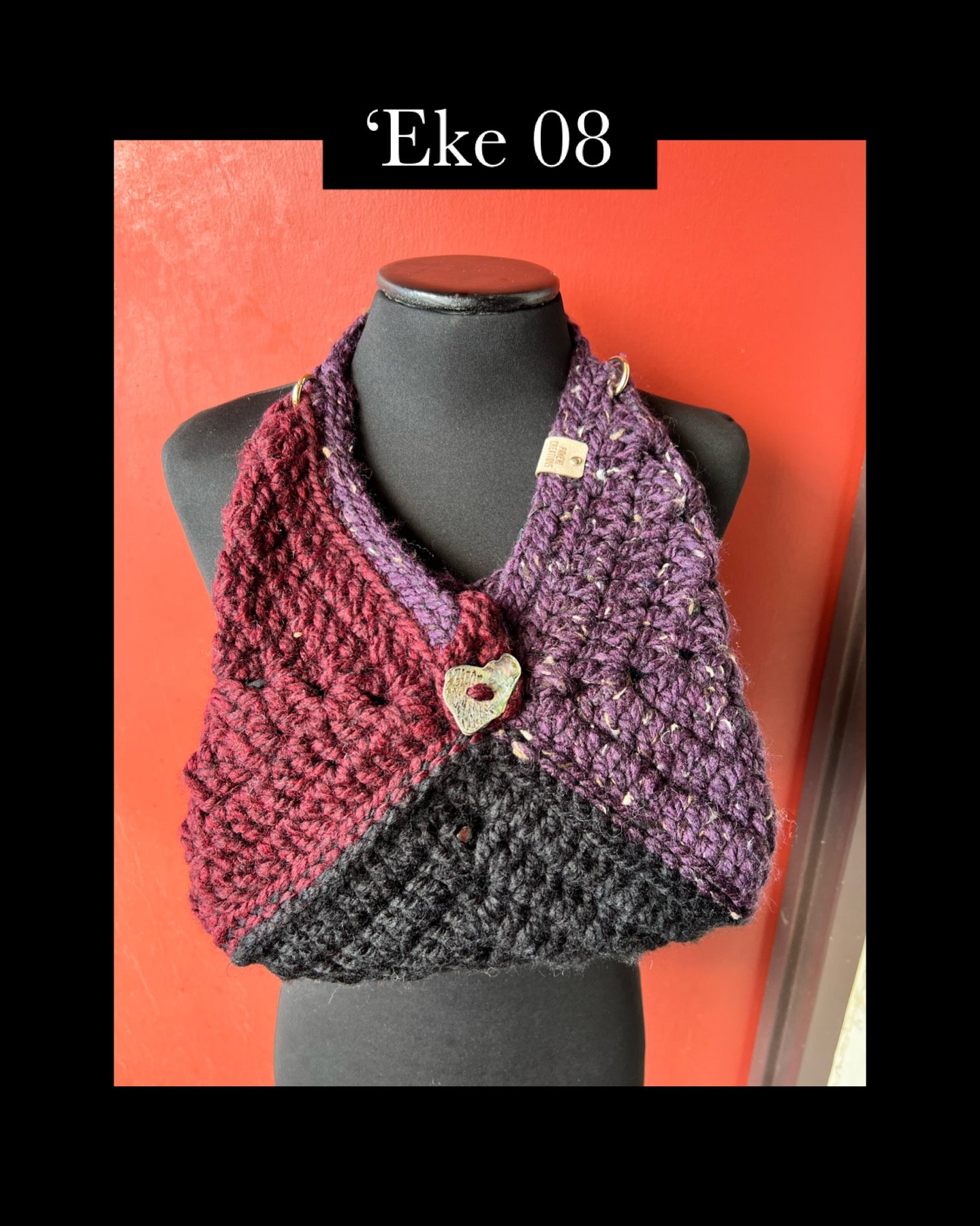 Pop-Up Mākeke - Pawehi Creations - Crochet Purse - ʻEke #08