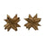Pop-Up Mākeke - Pawehi Creations - Raufara Star Stud Earrings - Style #2 - Front View