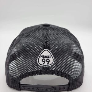 Pop-Up Mākeke - Route 99 Hawaii - Charcoal Grey Dad Cap with Islands - Pink - Back View