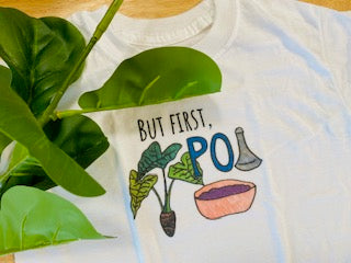 Pop-Up Mākeke - Sal Terrae - But First, Poi Short Sleeve Toddler T-Shirt