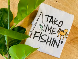 Pop-Up Mākeke - Sal Terrae - Tako Me Fishin&#39; Short Sleeve Toddler T-Shirt