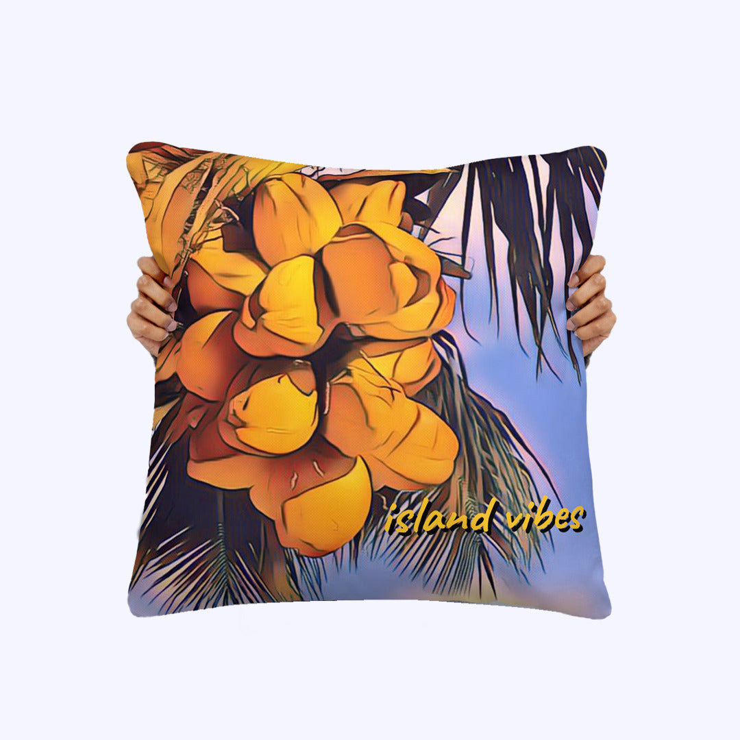 Pop-Up Mākeke - Shosum Aloha - Island Vibes Coconut Throw Pillows &amp; Inserts