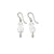 Pop-Up Mākeke - Stacey Lee Designs - Juicy Dangle Earrings - White Freshwater Pearls - Front View
