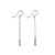 Pop-Up Mākeke - Stacey Lee Designs - Sweet Pea Sterling Silver Drop Earrings - Front View