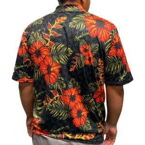 Pop-Up Mākeke - Strongarm Hawaiians - Strong Arm x Hinaleimoana Limited Edition Dri-Fit Polo Shirt - Back View