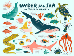 Pop-Up Mākeke - Surf Shack Puzzles - Under the Sea by Kelsie Dayna Kid's Puzzle - Front View