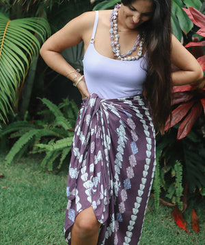 Pop-Up Mākeke - Tag Aloha - Pareo - Crown Flower - Skirt Use