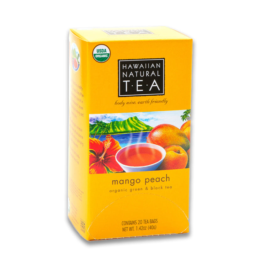 Pop-Up Mākeke - Tea Chest Hawaii - Organic Green & Black Tea - Mango Peach