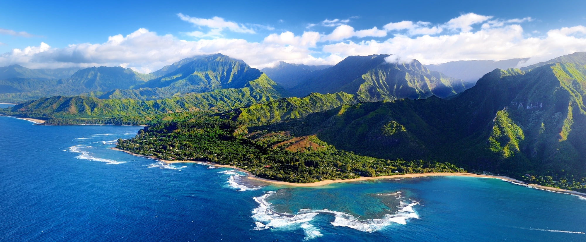 Wide view of a Hawaiian Island