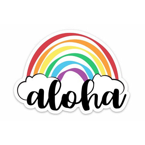 Aloha Rainbow Decal