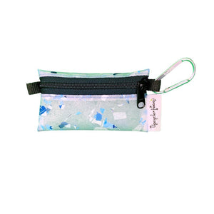 FPZPSR-BTP Upcycle Hawaii Fused Plastic Fetti Zipper Pouches Upcycled Repurposed Made in Hawaii