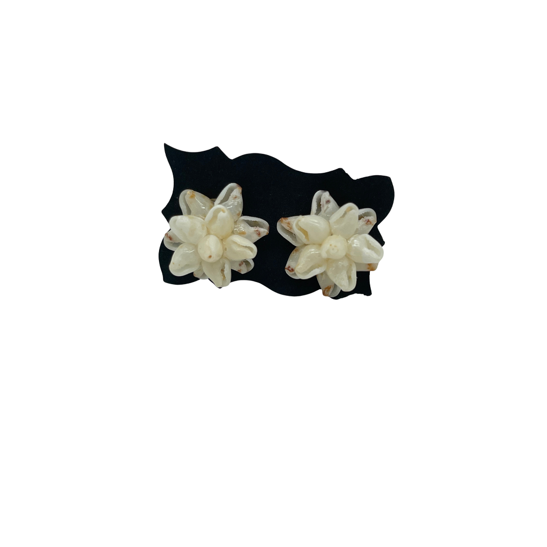 Medium Cluster Niʻihau Shell Earrings #130