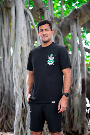 Men's Aliʻi Shield Green T-Shirt