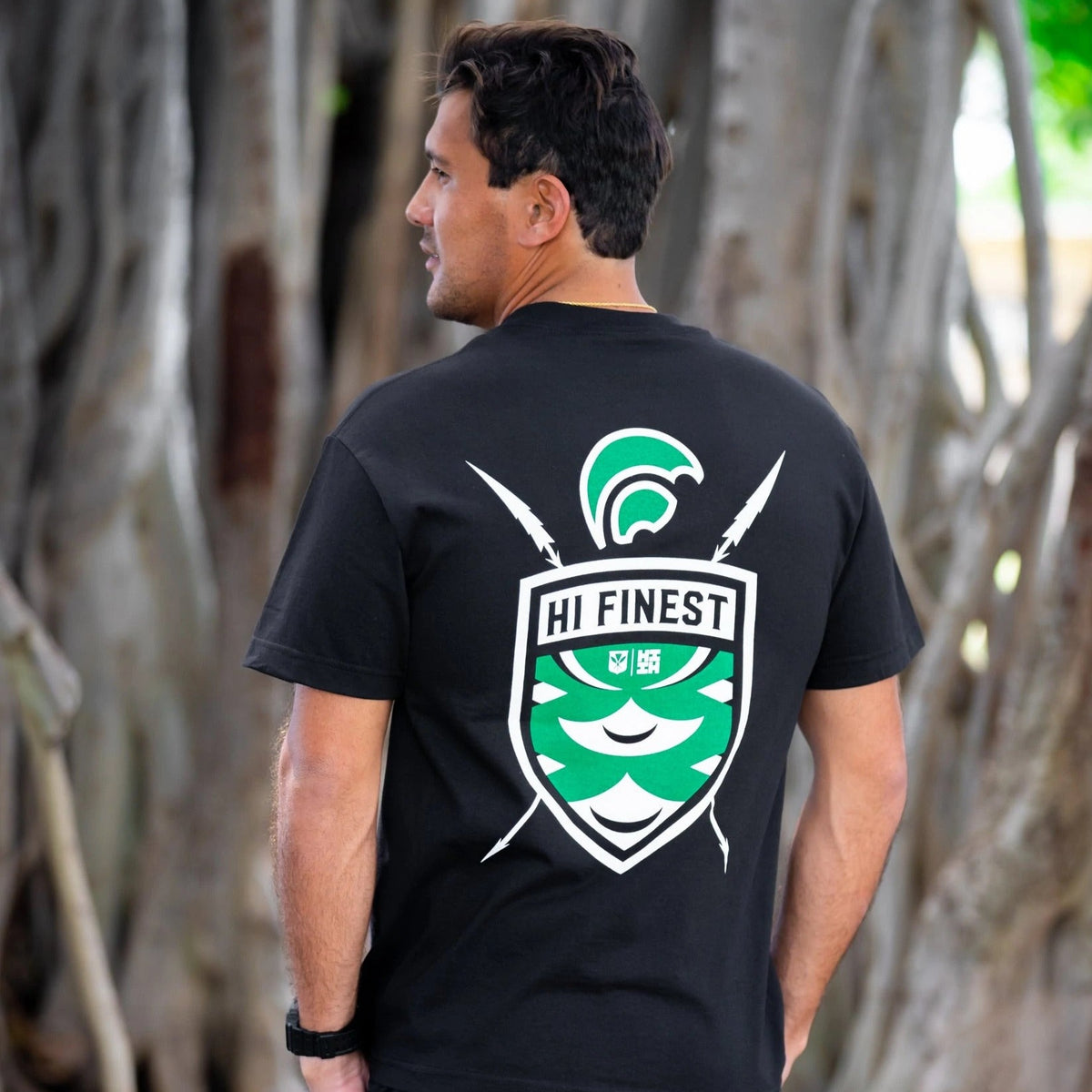 Men&#39;s Aliʻi Shield Green T-Shirt