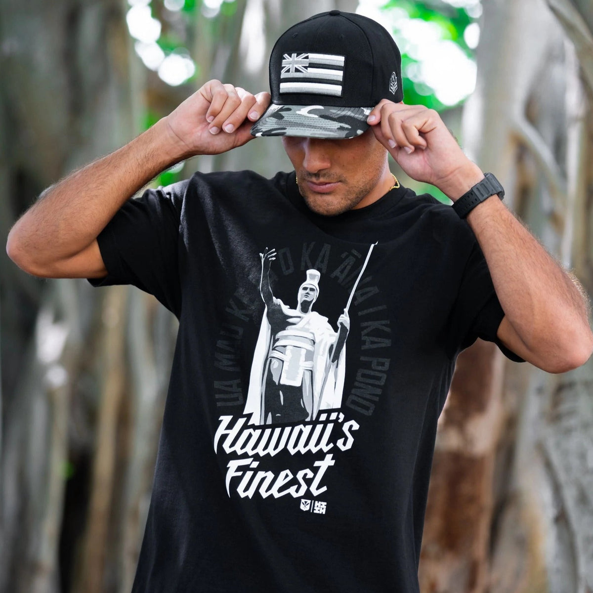 Men&#39;s Kamehameha Black T-Shirt