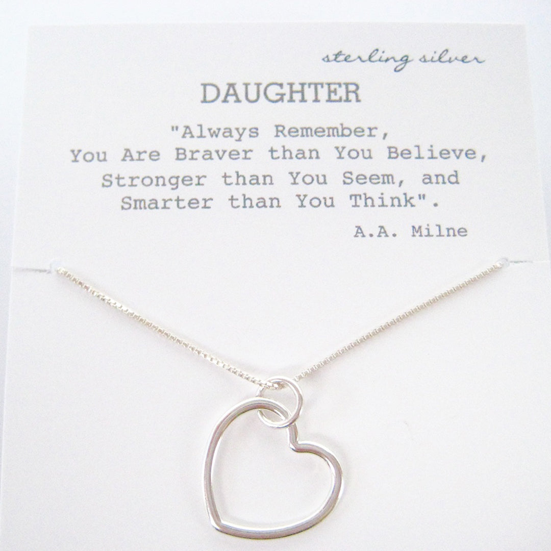 Daughter Necklace (Sterling Silver)