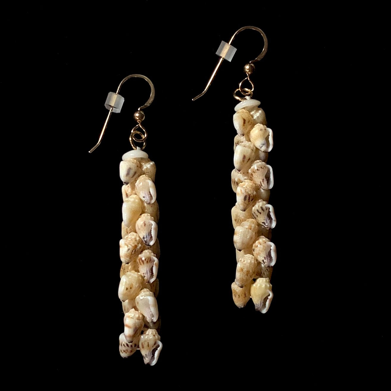 2-inch Pikake Style Ni'ihau Shell Earrings - Lenalena