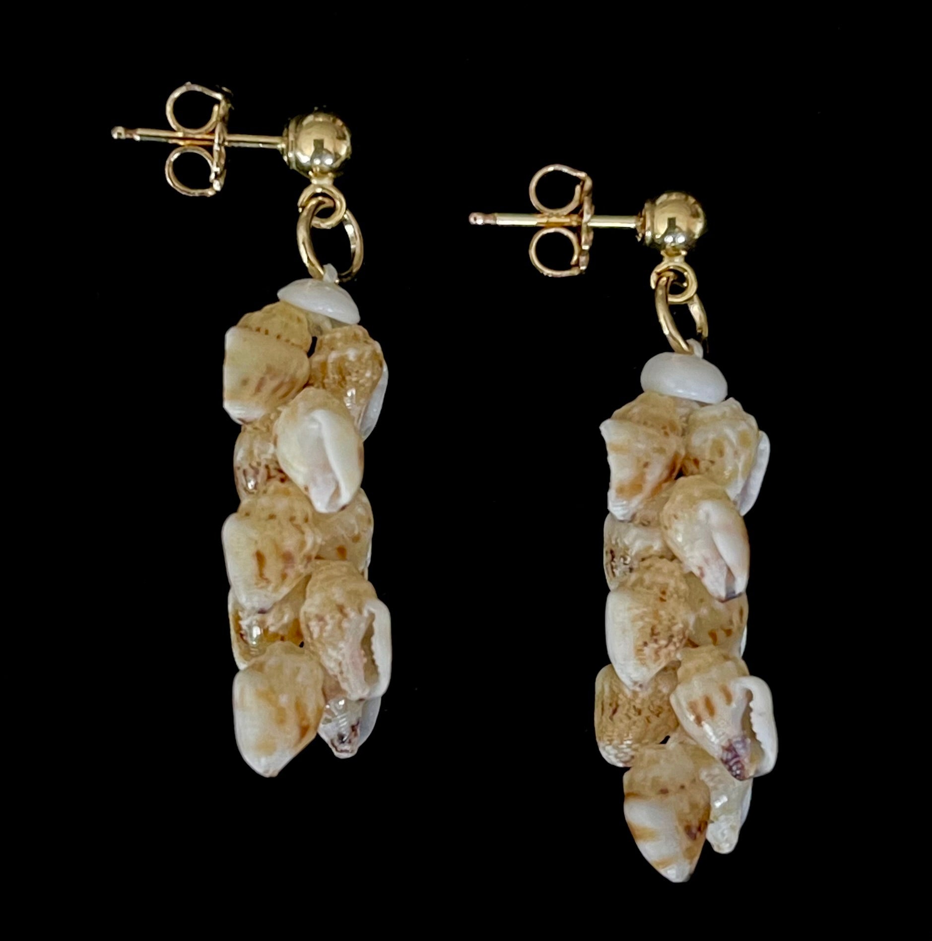 1" Pikake Style Ni’ihau Shell Earrings - Lenalena