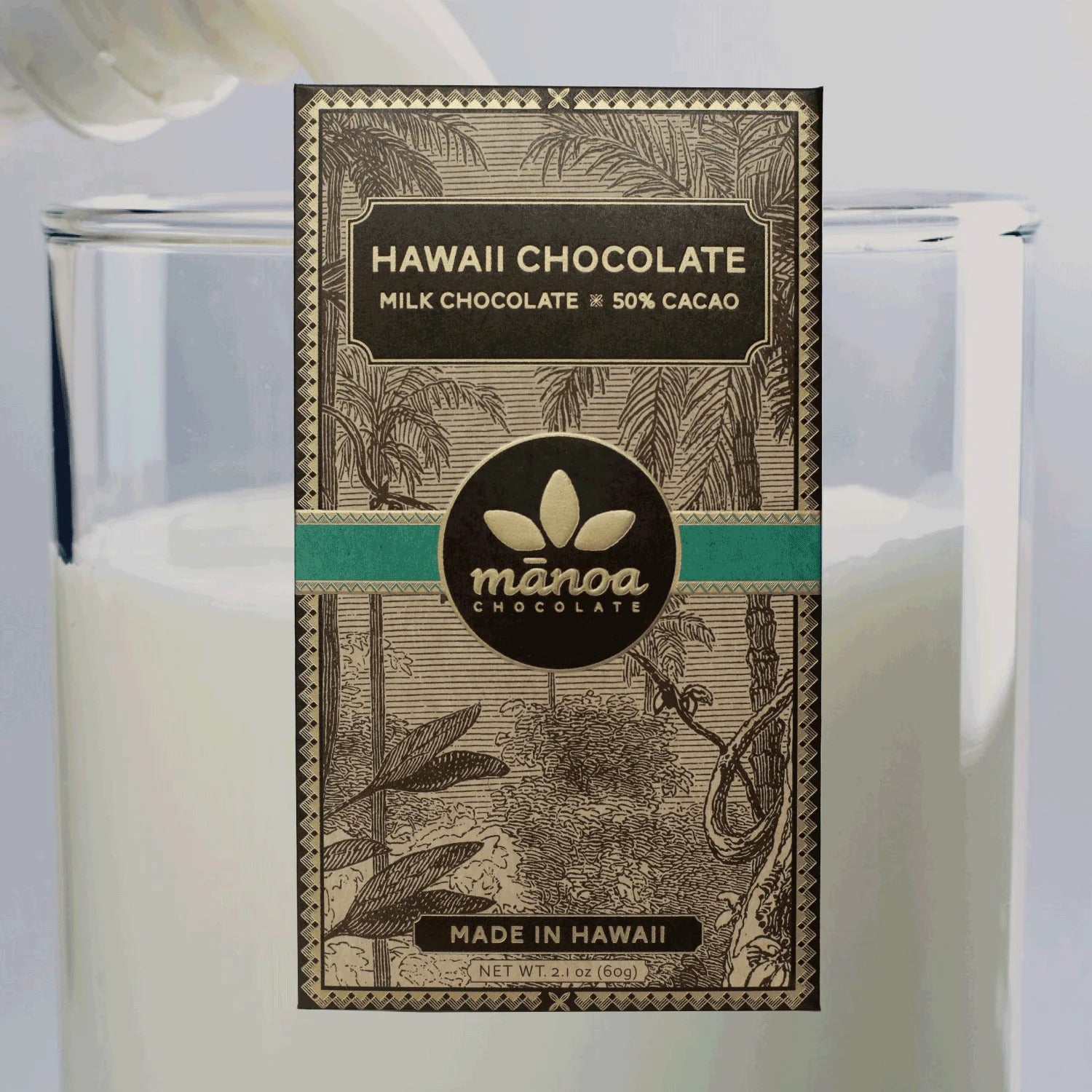 Pop-Up Mākeke - Manoa Chocolate - Hawaii Cacao Milk Chocolate Bar - Front View