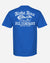 Pop-Up Mākeke - Aloha Aina Poi Co. - Mauka Logo Men's Short Sleeve T-Shirt - Blue - Back View