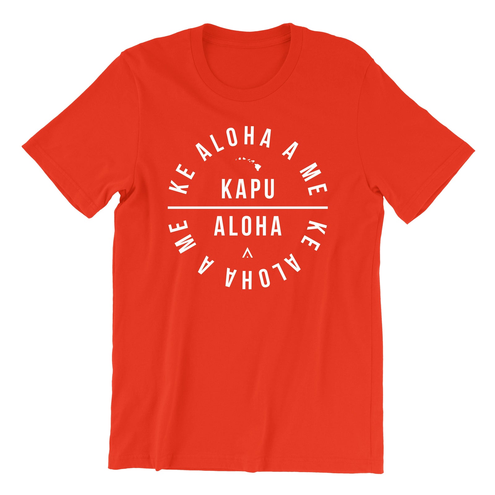 Pop-Up Mākeke - Aloha Ke Akua Clothing - Kapu Aloha Men's Short Sleeve T-Shirt - Poppy