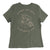 Pop-Up Mākeke - Aloha Ke Akua Clothing - Melia Women's Short Sleeve T-Shirt -  Military Green - Back View