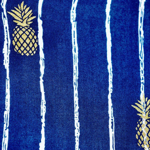 Pop-Up Mākeke - Angels by the Sea Hawaii - Kids Moana Dress in Pineapple Print in Navy