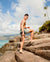 Pop-Up Mākeke - Coconut Men's Elastic Waist Boardshorts - Side View