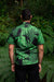 Pop-Up Mākeke - David Shepard Hawaii - Green Palapalai Fern Men's Aloha Shirt - Back View