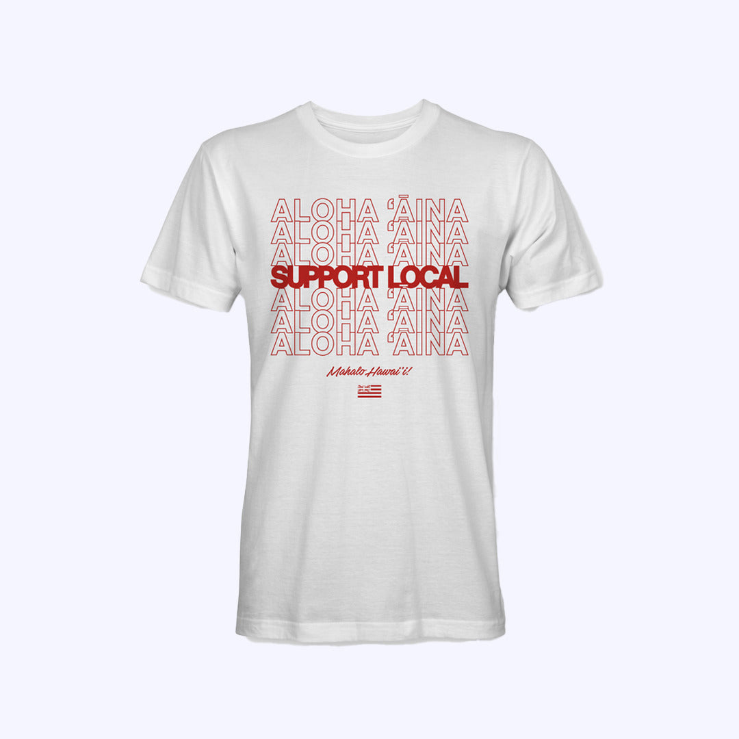 Pop-Up Mākeke - Hae Hawaii-WP - Aloha ʻĀina Support Local Men's Short Sleeve T-Shirt - Front View