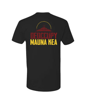 Pop-Up Mākeke - Hae Hawaii-WP - Deoccupy Mauna Kea Men's Short Sleeve T-Shirt - Back View