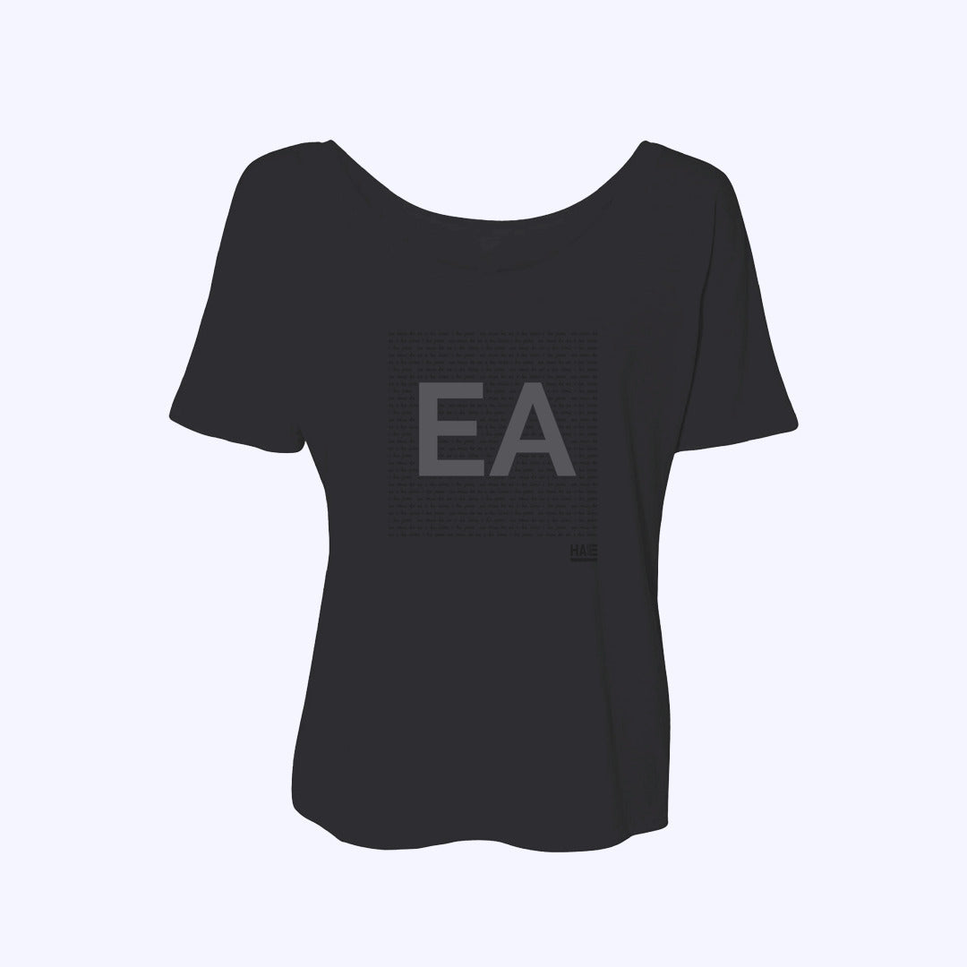 Pop-Up Mākeke - Hae Hawaii-WP - EA Slouchy Women's T-Shirt - Black