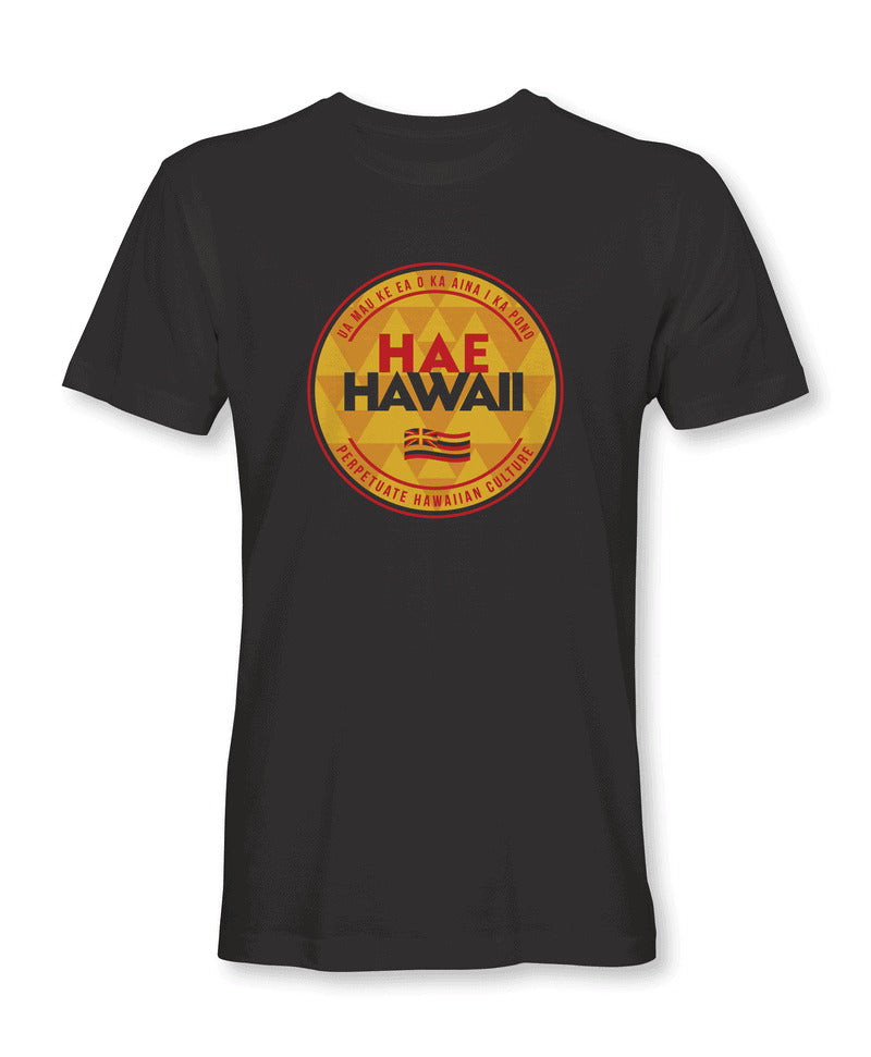Pop-Up Mākeke - Hae Hawaii-WP -  Hae Hawaii Perpetuate Black Crew Neck T-Shirt