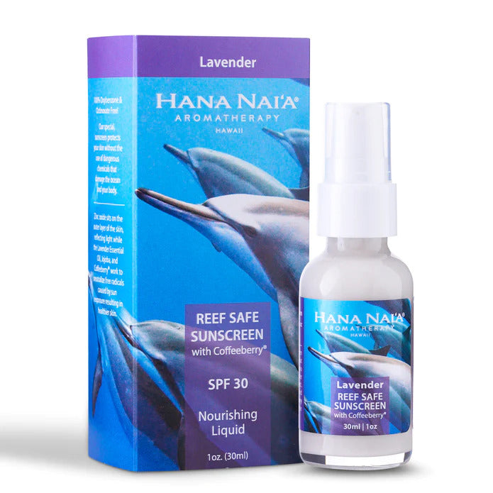 Pop-Up Mākeke - Hana Nai&#39;a - Ocean Safe Mineral Sunscreen - Lavender - With Box