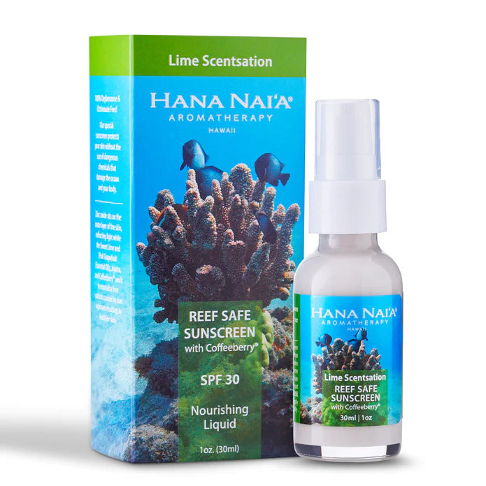 Pop-Up Mākeke - Hana Nai&#39;a - Ocean Safe Mineral Sunscreen - Lime - With Box