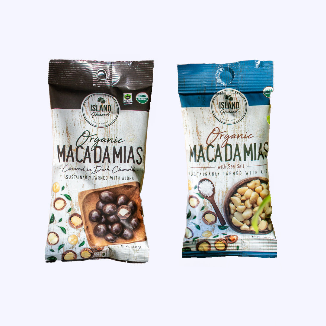 Pop-Up Mākeke - Island Harvest - Snack Size Organic Macadamias with Sea Salt