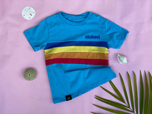 Pop-Up Mākeke - Izzy and Luke - Stoked Keiki Short Sleeve T-Shirt