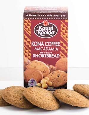 Pop-Up Mākeke - Kauai Kookie - Classic Kona Coffee Macadamia Nut Cookies - 5oz