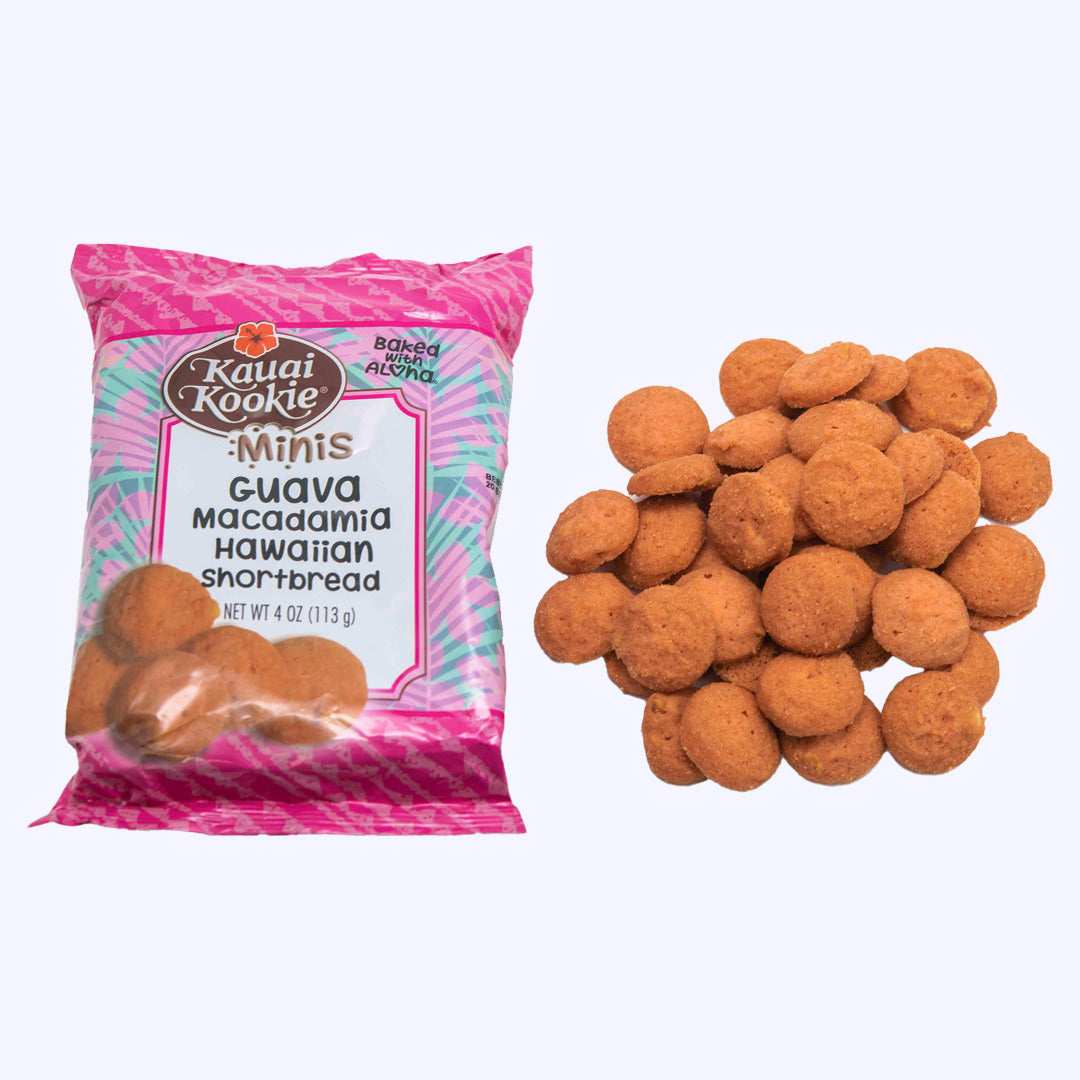 Pop-Up Mākeke - Kauai Kookie - Guava Macadamia Mini Cookies - 4oz