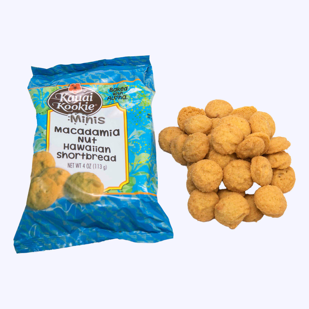 Pop-Up Mākeke - Kauai Kookie - Macadamia Shortbread Mini Cookies - 4oz
