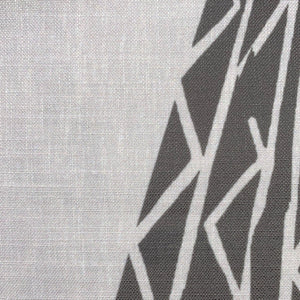 Pop-Up Mākeke - Noho Home - Niho Kila Lumbar Pillowcase - Stone & Light Gray - Close Up